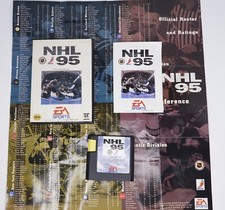 NHL 95 (Sega Genesis, 1994) EA Sports 4 Player Support Hockey Conference Poster