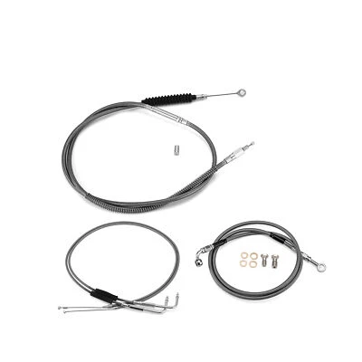 16" 18" Apes Brake Clutch Throttle Cable Kit For Harley Sportster XL883N Non-ABS - Image 1 of 4