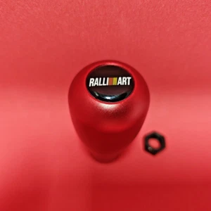 RED TITAN MATT SHIFT STICK GEAR KNOB for LANCER EVO Eclipse MIRAGE ASX RALLIART - Picture 1 of 6