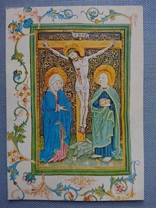Ansichtskarte Postkarte AK Christus am Kreuz mit Maria und Johannes Schlesien - Bild 1 von 2
