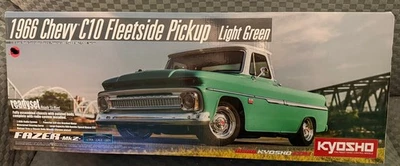 Kyosho 1/10 RC 4WD  FZ02L 1966 Chevy C10 Fleetside Green   34435T1 - Image 1 of 4