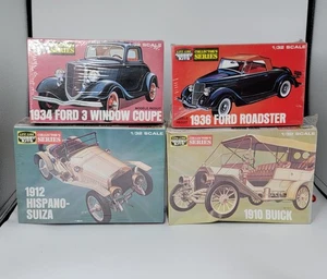 4 kits de hobby sellados realistas serie 1:32 Ford Buick Hispano-Suiza - Imagen 1 de 9