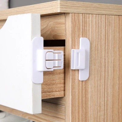 New 5Pcs Home Refrigerator Lock Safety Fridge Freezer Door Security Protector - Image 1 of 4