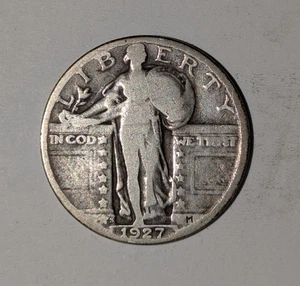 1927-S Standing Liberty Silver Quarter 25c SLQ#11 - Picture 1 of 2