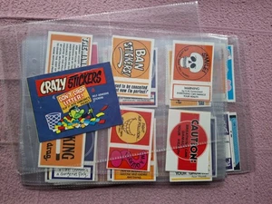COMPLETE SET - PANINI TOP SELLERS - CRAZY STICKERS (54) + WRAPPER  VG - Picture 1 of 13