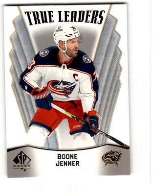 Boone Jenner 2021-22 SP Authentic True Leaders #TL-21 Columbus Blue Jackets - Image 1 of 2