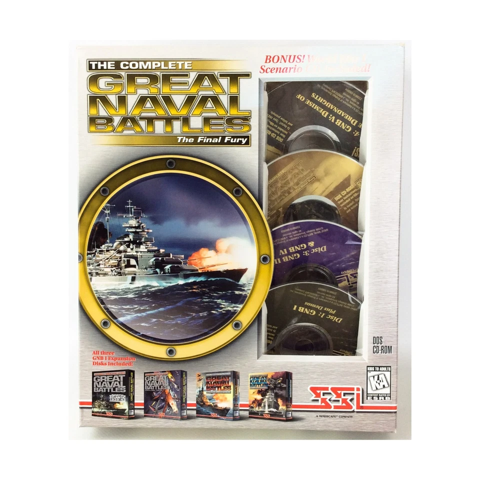 SSI Computer Wargame Complete Great Naval Battle - The Final Fury VG+/EX - Image 1 of 1