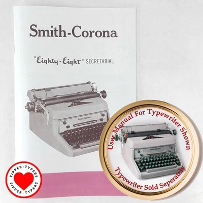 Smith Corona Eighty-Eight 88 Secretarial Typewriter User Instruction Manual - Image 1 of 4