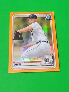 Franklin Perez 2020 Bowman Chrome Orange Refractor 14/25 Detroit Tigers #BCP-63 - Bild 1 von 5