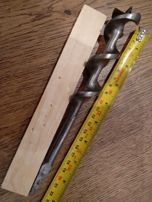 VINTAGE no name AUGER BIT #20 old wood boring tool - Image 1 of 4