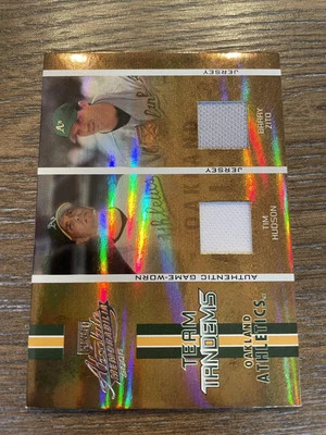 2005 Playoff Absolute Memorabilia #TT-2 Zito Hudson SN75 Tandems #/75 - Image 1 of 2