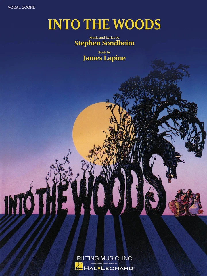 Into the Woods Musical Vocal Score Piano Sheet Music Lyric Stephen Sondheim Book - Image 1 of 1