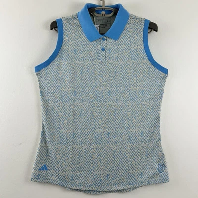 Polo de golf Adidas Ultimate Jacquard sin mangas talla L Forest Hills pulóver camisa Foto 1 de 4