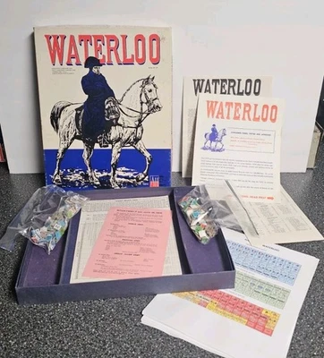 Waterloo Juego de Mesa Avalon Hill 1962 Campaña Juego de Guerra Perforado Foto 1 de 4
