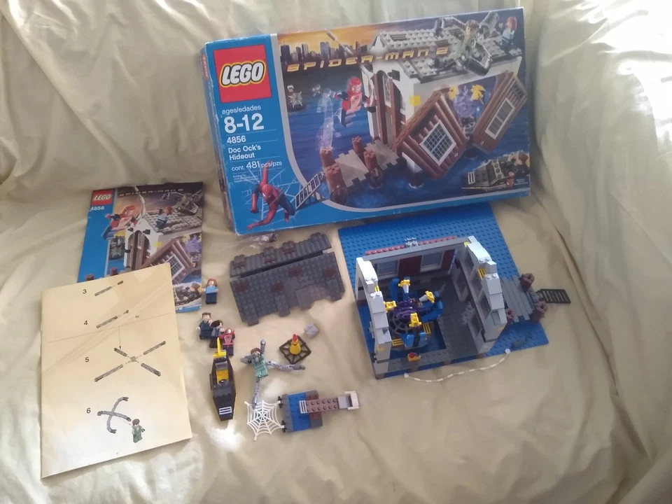Lego Spider-Man Doc Ock's Hideout 4856 Toy Marvel Comics Building Movie - Image 1 of 4
