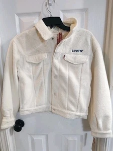 Levi's Big Girl Sherpa Trucker Jacket, Size L, WHITE - Picture 1 of 8