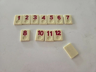 Azulejos Rummikub vintage estilo años 70 - 80 azulejo de repuesto individual que elijas Foto 1 de 4