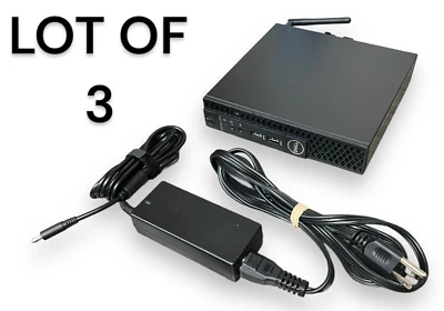(3) Dell OptiPlex 3060 Micro | i3-8100T | 8GB RAM | 128GB M.2 SSD | Win 10 Pro - Image 1 of 4