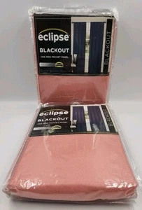 ⚡️Eclipse Darrell Modern Blackout Thermal Window Curtains (37x95) 👉2 Lot👈 - Picture 1 of 4