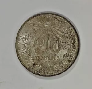 1942 Mexico Silver 20 Centavos Coin KM#438 - Picture 1 of 2