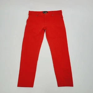 Like An Angel Girls Size XL Pants Cropped Skinny Slim Fit Red Stretch - Picture 1 of 11