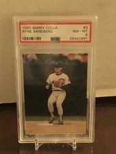 1991 Barry Colla #3 ~ Ryne Sandberg CUBS ~ PSA 8 NM-MT Cubs