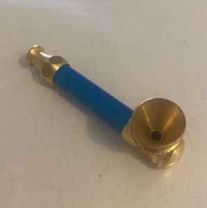 7cm Metal Smoking Pipe with BLUE Stem Tobacco Cigarettes NEW Aus Made - Picture 1 of 3