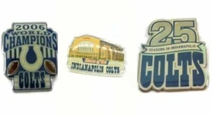  Lot of 3 Indianapolis Colts Stadium and Fan Pins New in Package - Picture 1 of 4