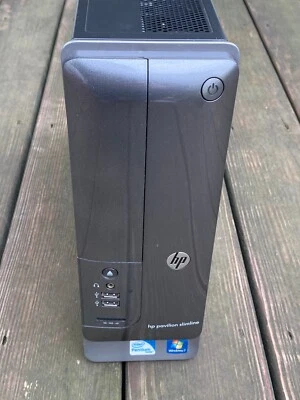 HP Pavilion Slimline S5 S5-1014 Pentium E5800 4 GB RAM 250 GB SSD Win 10 Pro x64 - Image 1 of 4