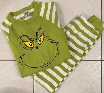 Пижамный набор Hanna Andersson Dr. Seuss GRINCH Long John для взрослых размер SMALL - Изображение 1 из 4