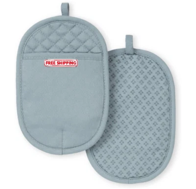 Juego de 2 soportes para ollas, azul, 6,5"x10" Foto 1 de 4