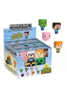 Minecraft Mini Mob Kopf Figuren Komplettsatz 8 Creeper Steve Alex NEU Figuren - Bild 1 von 4