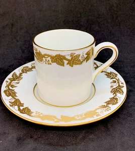 Wedgwood Whitehall White Demitasse Cup and Saucer - Lovely! - Picture 1 of 5