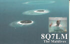 8Q7LM QSL Card--Maldives Arial View 2001