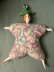 Vintage Poupee Millet Doll signed Serge Porcelain Handmade French Peapod lady . - Picture 1 of 10