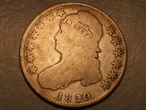 1820/19 Bust Half Dollar (Scarcer Variety, O-102, & Attractive) Cover