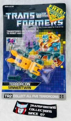 Transformers Original G1 1987 Terrorcon Sinnertwin MOSC Sealed - Image 1 of 2