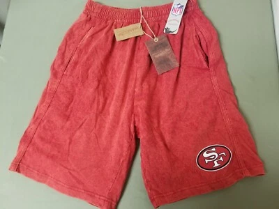 New Mitchell & Ness NFL Mens San Francisco 49ers Acid Wash Shorts. - Image 1 of 4