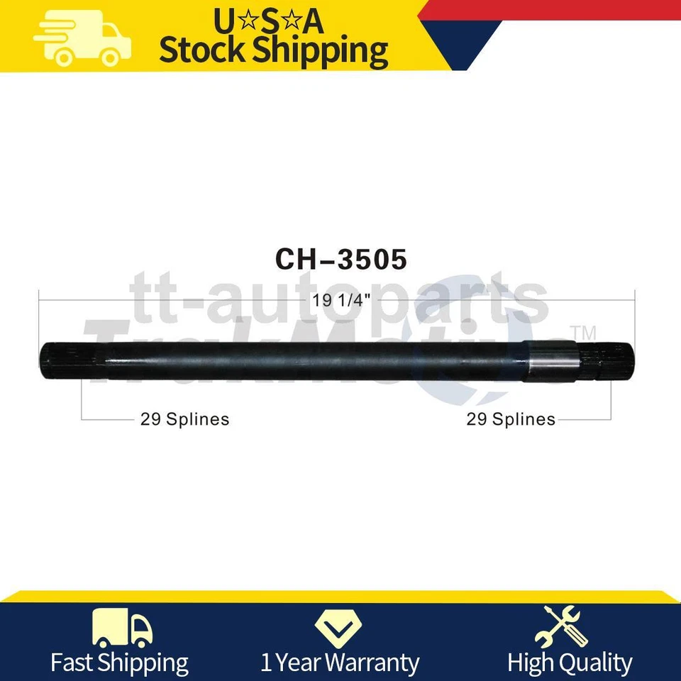 TrakMotive 右前 CV 中级轴 适合 2000 2001 2002 年 2002 年道奇 Dakota — 第 1/1 张图片