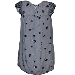 Women’s Old Navy Blue Floral Lined Dress-Size M - Picture 1 of 9