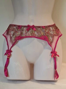 Agent Provocateur Suspender Belt Lysianne pink and gold Size AP 5 NEW - Picture 1 of 12