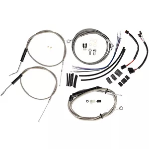 Kit de cables de freno de embrague extendido de barra de 14" para Harley Softail 2011-2015 sin ABS - Imagen 1 de 9