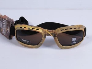 New Pugs Adjustable Sport Goggles Polycarbonate Lenses UV400 King's Camo TAN - Picture 1 of 8