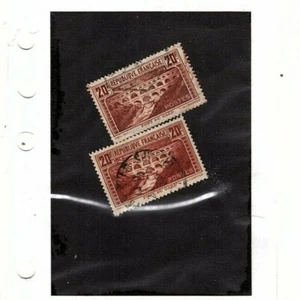 France stamps  1929 -33 20fr colors unchecked 2 in auction (mb20 - Picture 1 of 1