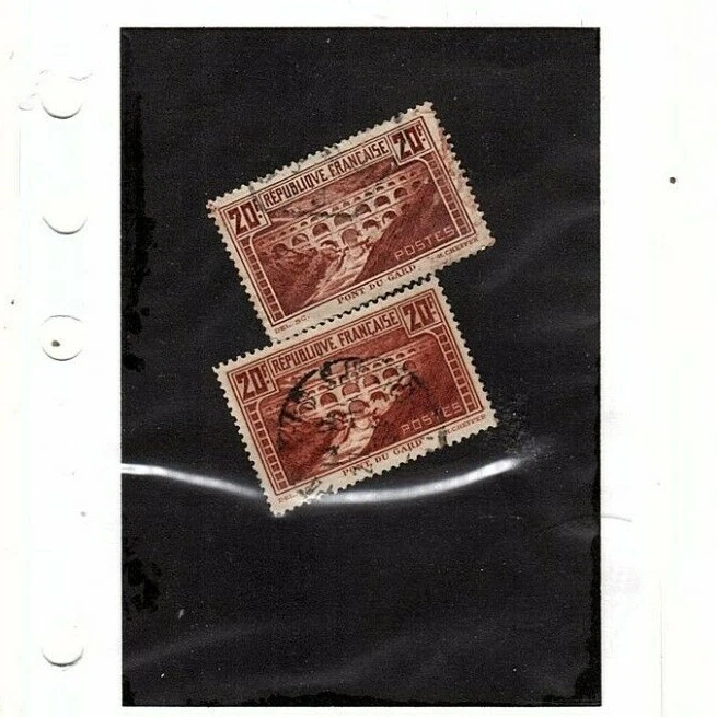 France stamps  1929 -33 20fr colors unchecked 2 in auction (mb20 - Image 1 of 1