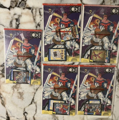 X-FORCE #1 - Set of 5 Issues - Polybagged with Cards, Deadpool, Cable - Image 1 of 4