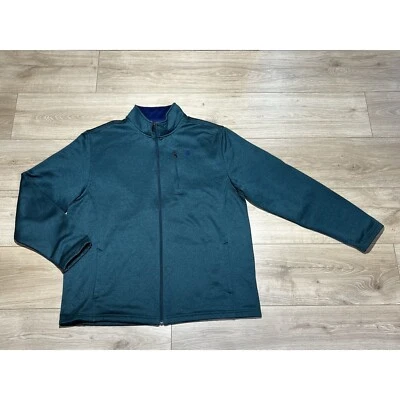 Chaqueta IZOD Performance Para Hombre Cremallera Completa Gran Ventaja Natural Elastizada Verde Foto 1 de 4