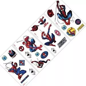 Wall Sticker 20+ pc SPIDER-MAN Reusable Children Room Decor NEW C2 - Picture 1 of 1