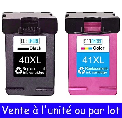 SOS ENCRE - Cartouches d'encre compatibles Canon 40 et 41 XL : Pixma IP JX MP MX - Photo 1/4