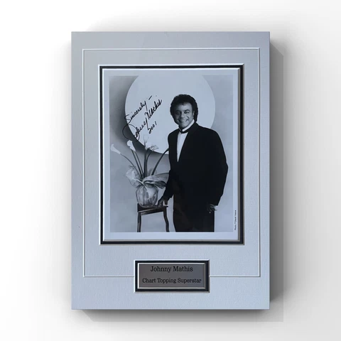 Johnny Mathis - Chart Topping Superstar Signed Display Cover
